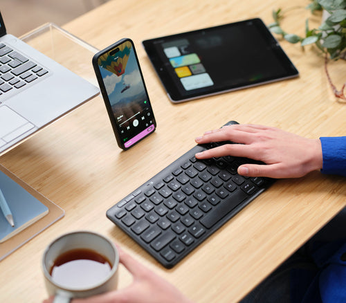 Trust Lyra keyboard Office USB + RF Wireless + Bluetooth QWERTY UK English Black Trust Lyra keyboard Office USB + RF Wireless + Bluetooth QWERTY UK English Black